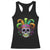 Mardi Gras Beads Sugar Skull Fat Tuesday New Orleans Racerback Tank Top TS09 Black Print Your Wear