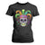 Mardi Gras Beads Sugar Skull Fat Tuesday New Orleans T Shirt For Women TS09 Black Print Your Wear