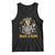 Mardi Gras Funny Skeleton Beads And Bling Tank Top TS09 Black Print Your Wear