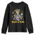 Mardi Gras Funny Skeleton Beads And Bling Youth Sweatshirt TS09 Black Print Your Wear
