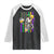 Mardi Gras Beer Lover American Flag Fat Tuesday Parade Raglan Shirt TS09 Black White Print Your Wear