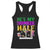 Mardi Gras Couple Matching Racerback Tank Top He's My Drunker Half TS09 Black Print Your Wear