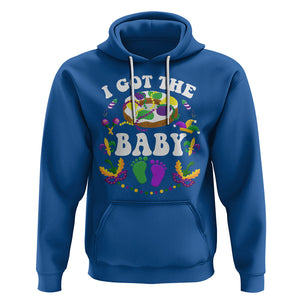 Mardi Gras Hoodie I Got The Baby Funny Pregnancy Announcement TS09 Royal Blue Printyourwear