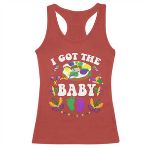 Mardi Gras Racerback Tank Top I Got The Baby Funny Pregnancy Announcement TS09 Red Print Your Wear