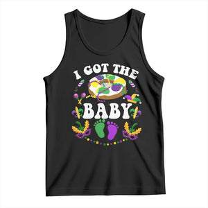 Mardi Gras Tank Top I Got The Baby Funny Pregnancy Announcement TS09 Black Print Your Wear
