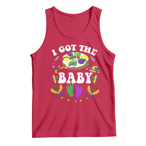 Mardi Gras Tank Top I Got The Baby Funny Pregnancy Announcement TS09 Red Print Your Wear