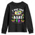 Mardi Gras Youth Sweatshirt I Got The Baby Funny Pregnancy Announcement TS09 Black Print Your Wear