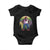 Funny Mardi Gras Bigfoot Sasquatch Funny Fat Tuesday Parade Baby Onesie TS09 Black Print Your Wear