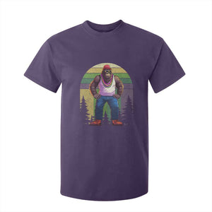 Funny Mardi Gras Bigfoot Sasquatch Funny Fat Tuesday Parade T Shirt For Kid TS09 Purple Print Your Wear