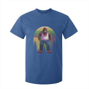 Funny Mardi Gras Bigfoot Sasquatch Funny Fat Tuesday Parade T Shirt For Kid TS09 Royal Blue Print Your Wear
