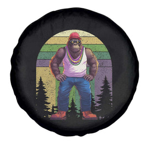 Funny Mardi Gras Bigfoot Sasquatch Funny Fat Tuesday Parade Spare Tire Cover TS09 Print Your Wear