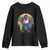 Funny Mardi Gras Bigfoot Sasquatch Funny Fat Tuesday Parade Youth Sweatshirt TS09 Black Print Your Wear