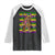 Mardi Gras Bigfoot Sasquatch Funny Fat Tuesday Parade Raglan Shirt TS09 Black White Print Your Wear