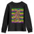 Mardi Gras Bigfoot Sasquatch Funny Fat Tuesday Parade Youth Sweatshirt TS09 Black Print Your Wear