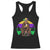 Mardi Gras Bigfoot Sasquatch Funny Beer Lover Racerback Tank Top TS09 Black Print Your Wear