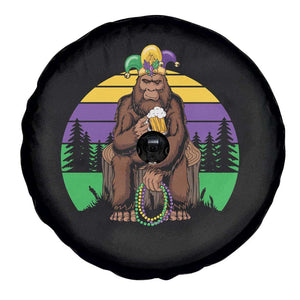 Mardi Gras Bigfoot Sasquatch Funny Beer Lover Spare Tire Cover TS09 Print Your Wear