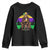 Mardi Gras Bigfoot Sasquatch Funny Beer Lover Youth Sweatshirt TS09 Black Print Your Wear
