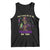 Mardi Gras Tank Top Don't Make Me Go All Voodoo On You Skeleton Witch Doctor TS09 Black Print Your Wear