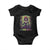 Mardi Gras Baby Onesie Voodoo Queen Skeleton Witch Creepy Skull TS09 Black Print Your Wear