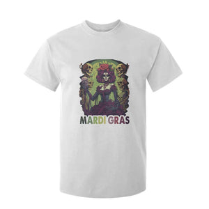 Mardi Gras T Shirt For Kid Voodoo Queen Skeleton Witch Creepy Skull TS09 White Print Your Wear