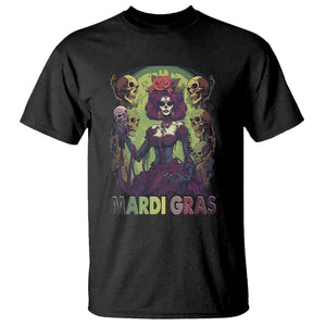 Mardi Gras T Shirt Voodoo Queen Skeleton Witch Creepy Skull TS09 Black Printyourwear
