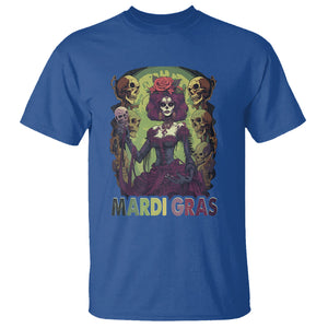 Mardi Gras T Shirt Voodoo Queen Skeleton Witch Creepy Skull TS09 Royal Blue Printyourwear