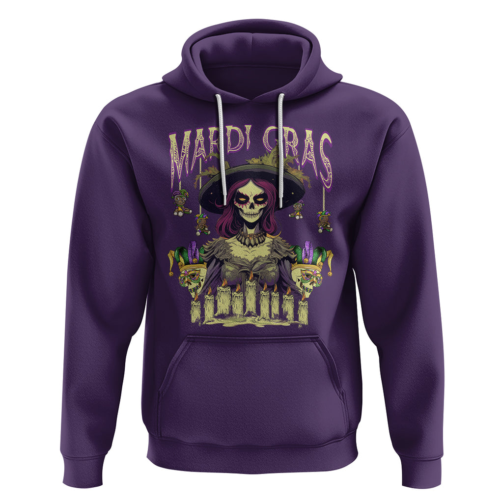 Mardi Gras Hoodie Voodoo Queen Creepy Doll TS09 Purple Printyourwear