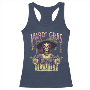 Mardi Gras Racerback Tank Top Voodoo Queen Creepy Doll TS09 Navy Print Your Wear