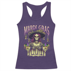 Mardi Gras Racerback Tank Top Voodoo Queen Creepy Doll TS09 Purple Print Your Wear