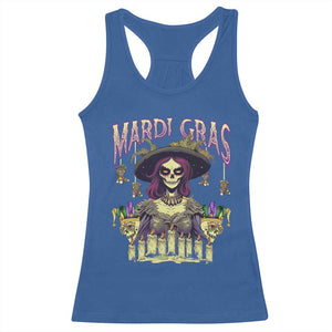 Mardi Gras Racerback Tank Top Voodoo Queen Creepy Doll TS09 Royal Blue Print Your Wear