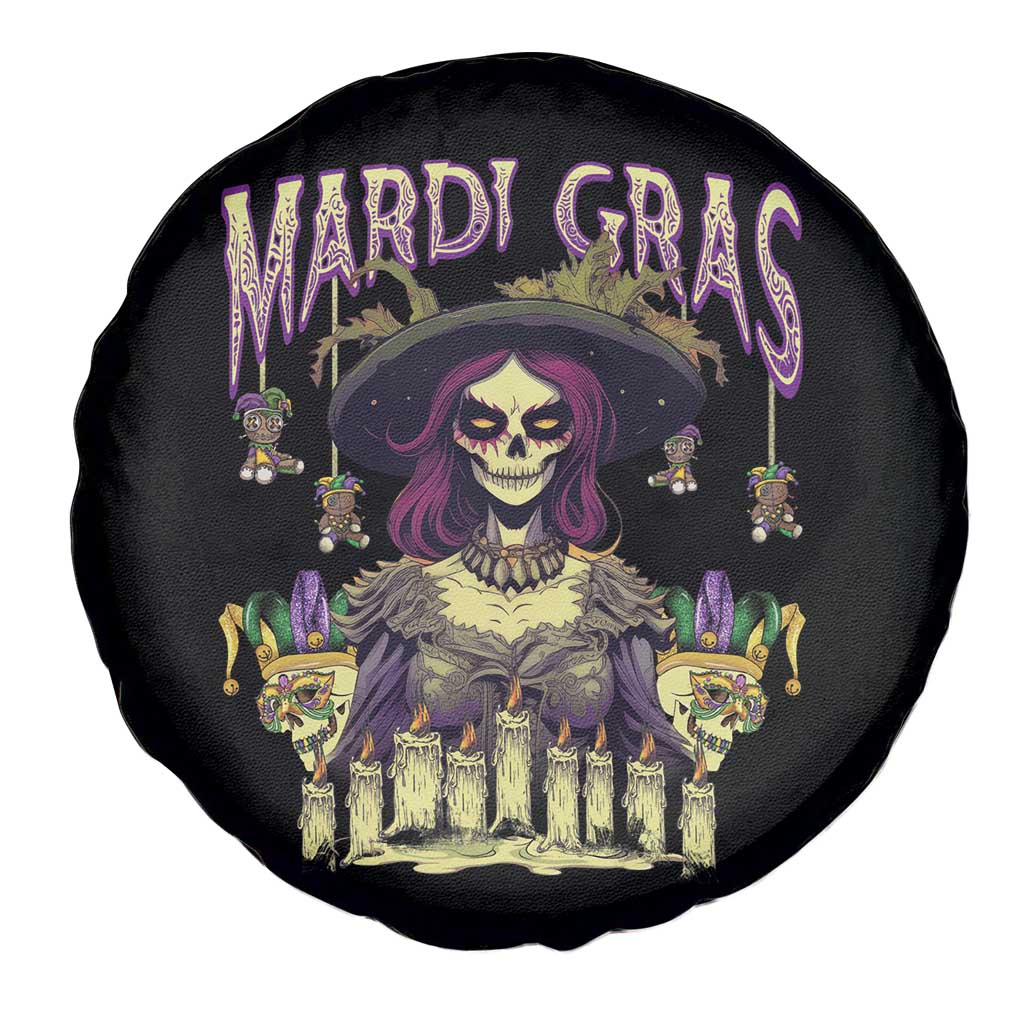 Mardi Gras Spare Tire Cover Voodoo Queen Creepy Doll TS09 Print Your Wear