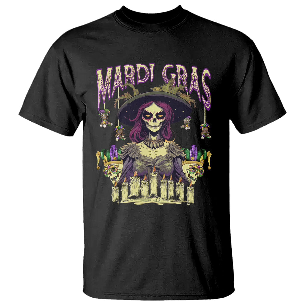 Mardi Gras T Shirt Voodoo Queen Creepy Doll TS09 Black Printyourwear