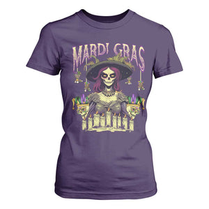 Mardi Gras T Shirt For Women Voodoo Queen Creepy Doll TS09 Purple Print Your Wear