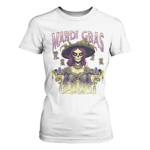 Mardi Gras T Shirt For Women Voodoo Queen Creepy Doll TS09 White Print Your Wear