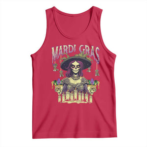 Mardi Gras Tank Top Voodoo Queen Creepy Doll TS09 Red Print Your Wear