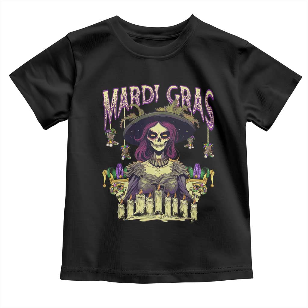 Mardi Gras Toddler T Shirt Voodoo Queen Creepy Doll TS09 Black Print Your Wear