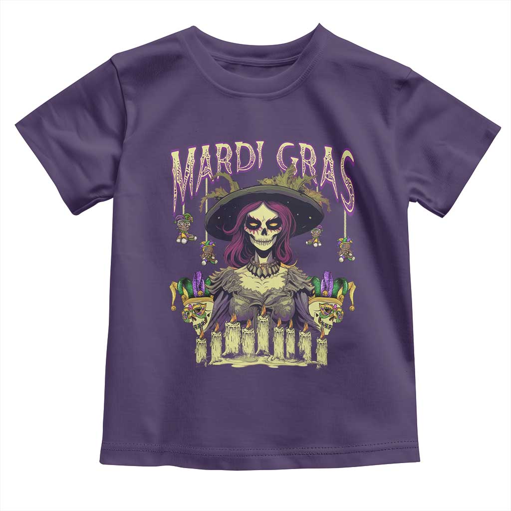 Mardi Gras Toddler T Shirt Voodoo Queen Creepy Doll TS09 Purple Print Your Wear