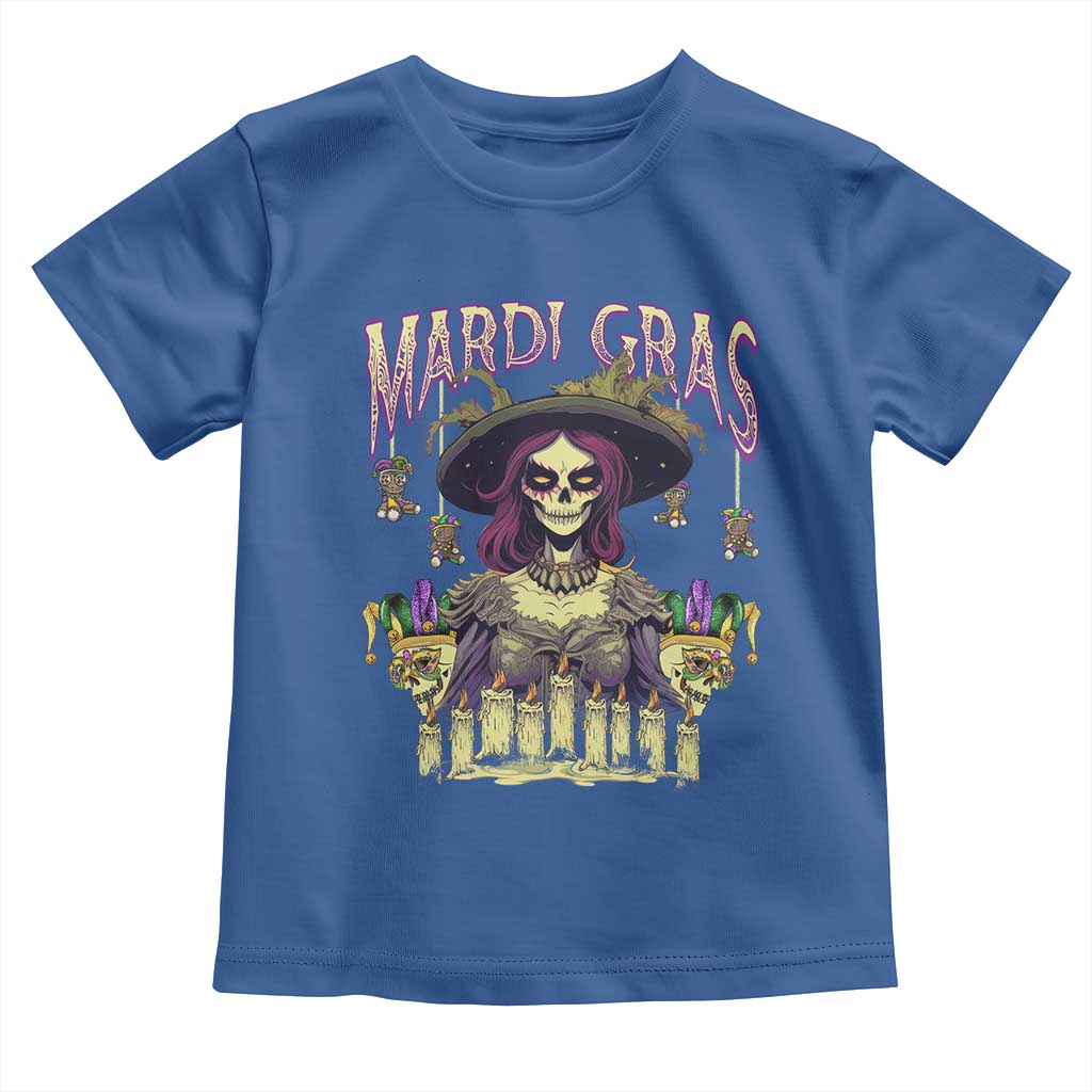 Mardi Gras Toddler T Shirt Voodoo Queen Creepy Doll TS09 Royal Blue Print Your Wear