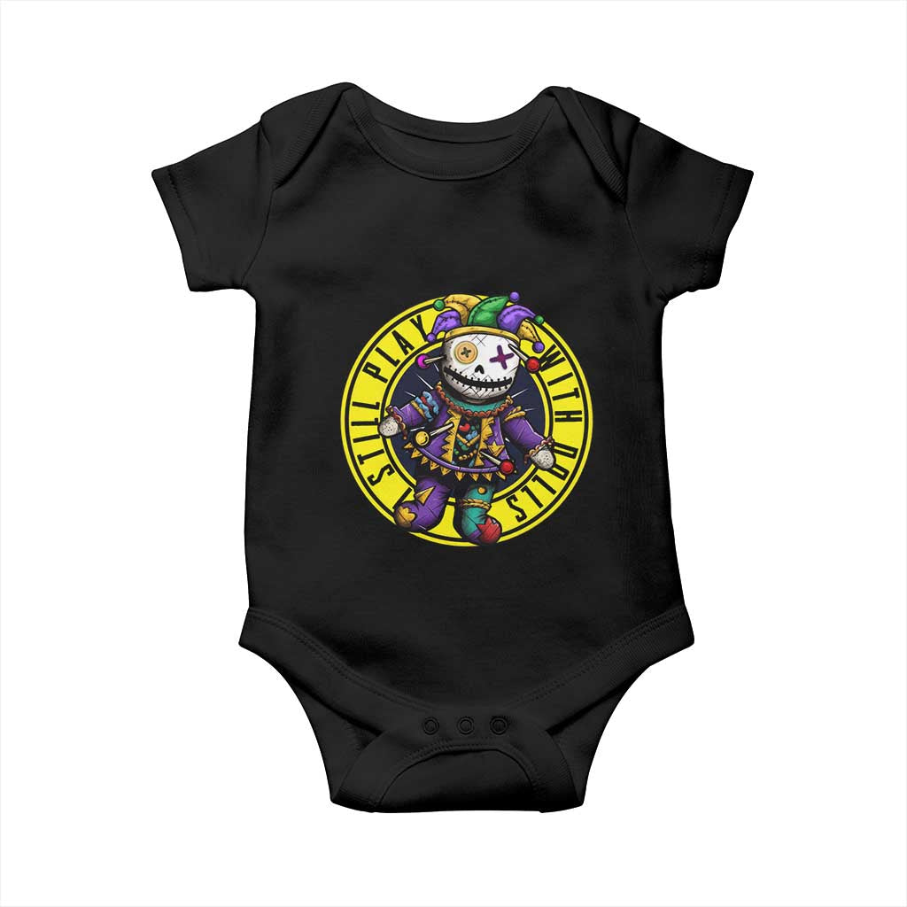 I Still Play With Doll Voodoo Mardi Gras Baby Onesie TS09 Black Print Your Wear