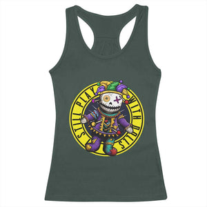 I Still Play With Doll Voodoo Mardi Gras Racerback Tank Top TS09 Dark Forest Green Print Your Wear