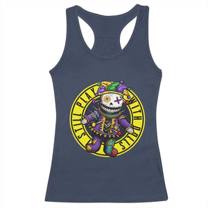 I Still Play With Doll Voodoo Mardi Gras Racerback Tank Top TS09 Navy Print Your Wear