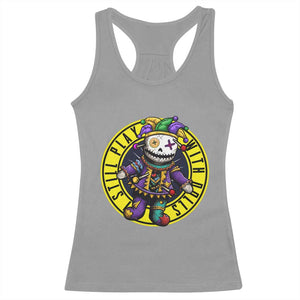 I Still Play With Doll Voodoo Mardi Gras Racerback Tank Top TS09 Sport Gray Print Your Wear