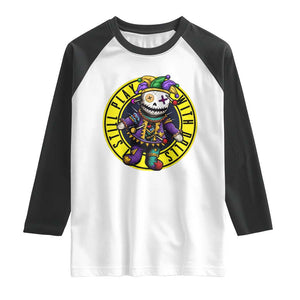 I Still Play With Doll Voodoo Mardi Gras Raglan Shirt TS09 White Black Print Your Wear