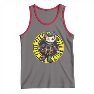 I Still Play With Doll Voodoo Mardi Gras Tank Top TS09 Deep Heather Red Print Your Wear