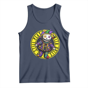 I Still Play With Doll Voodoo Mardi Gras Tank Top TS09 Navy Print Your Wear