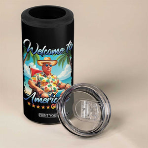 Funny Trump Welcome To America's Gulf 4 in 1 Can Cooler Tumbler Beach Sarcastic Satirical TS09 Print Your Wear