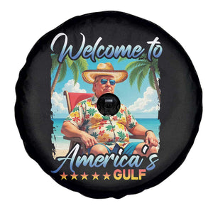 Funny Trump Spare Tire Cover Welcome To America's Gulf Beach Sarcastic Satirical TS09 Print Your Wear