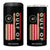 Gulf Of America 4 in 1 Can Cooler Tumbler American Flag Trump 47 2025 TS09 One Size: 16 oz Black Print Your Wear