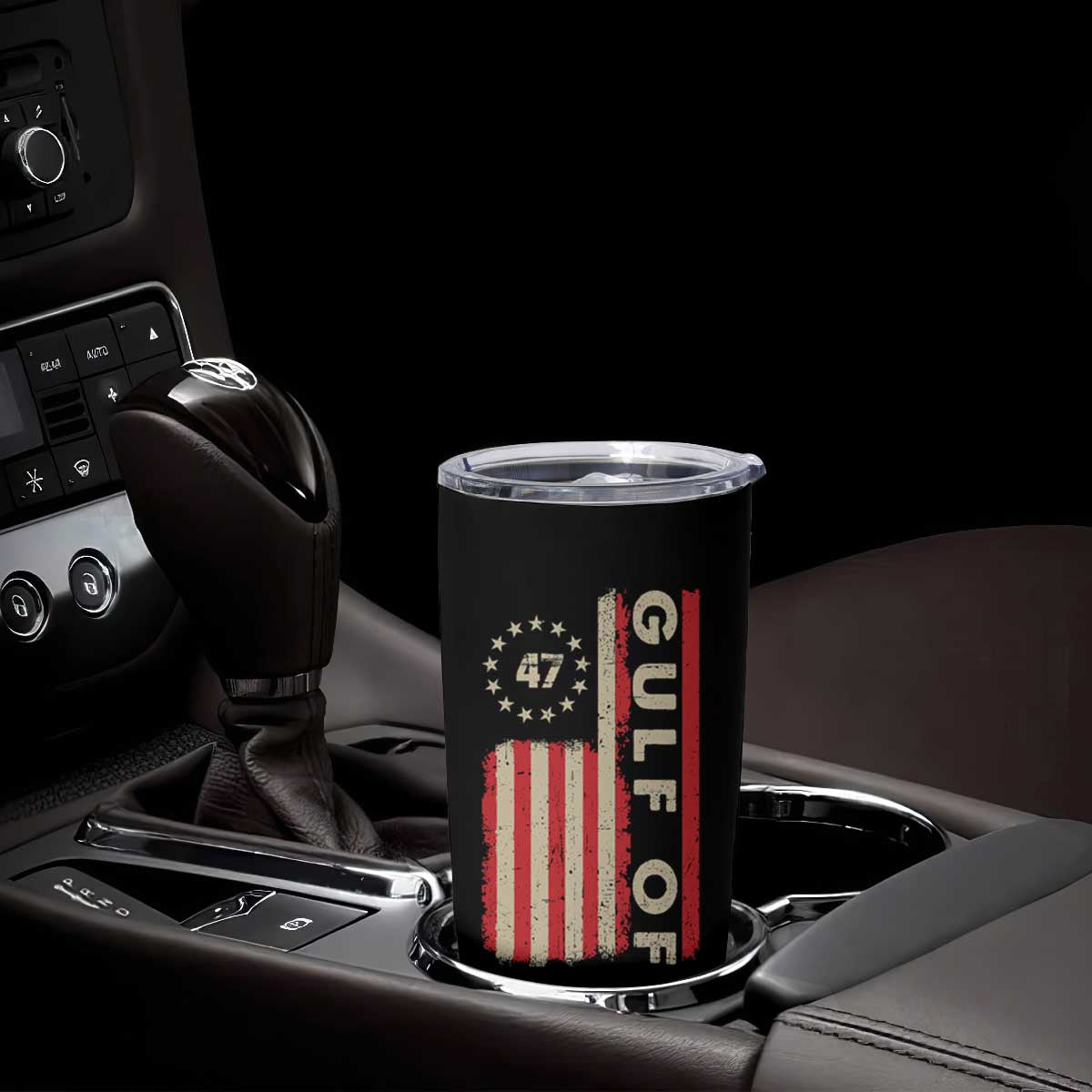 Gulf Of America Tumbler Cup American Flag Trump 47 2025 TS09 Print Your Wear