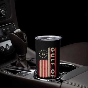 Gulf Of America Tumbler Cup American Flag Trump 47 2025 TS09 Print Your Wear